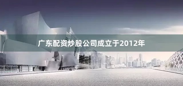 广东配资炒股公司成立于2012年